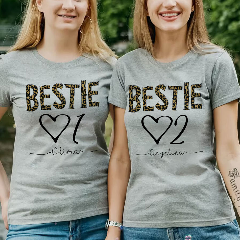 Bestie 01 Best Friend 02 BFF Personalized Matching Shirt