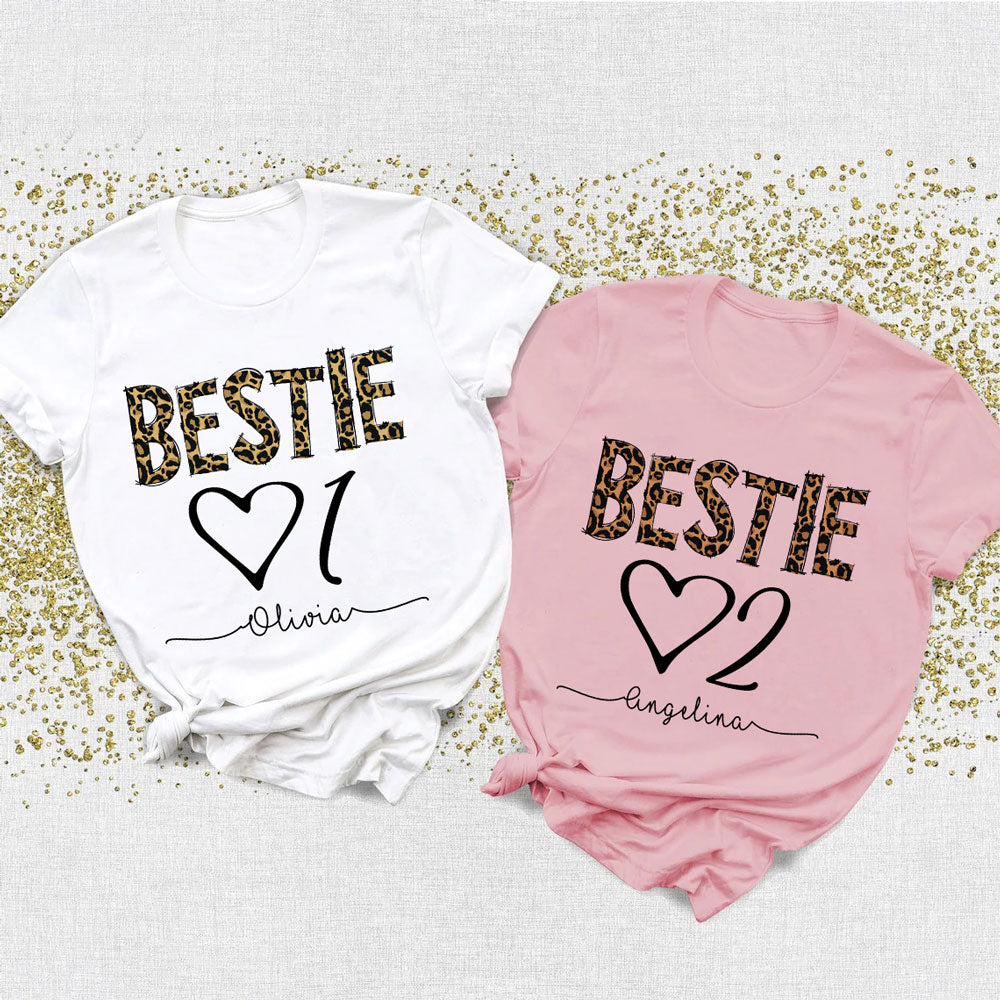 Bestie 01 Best Friend 02 BFF Personalized Matching Shirt