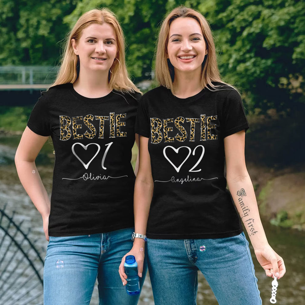 Bestie 01 Best Friend 02 BFF Personalized Matching Shirt