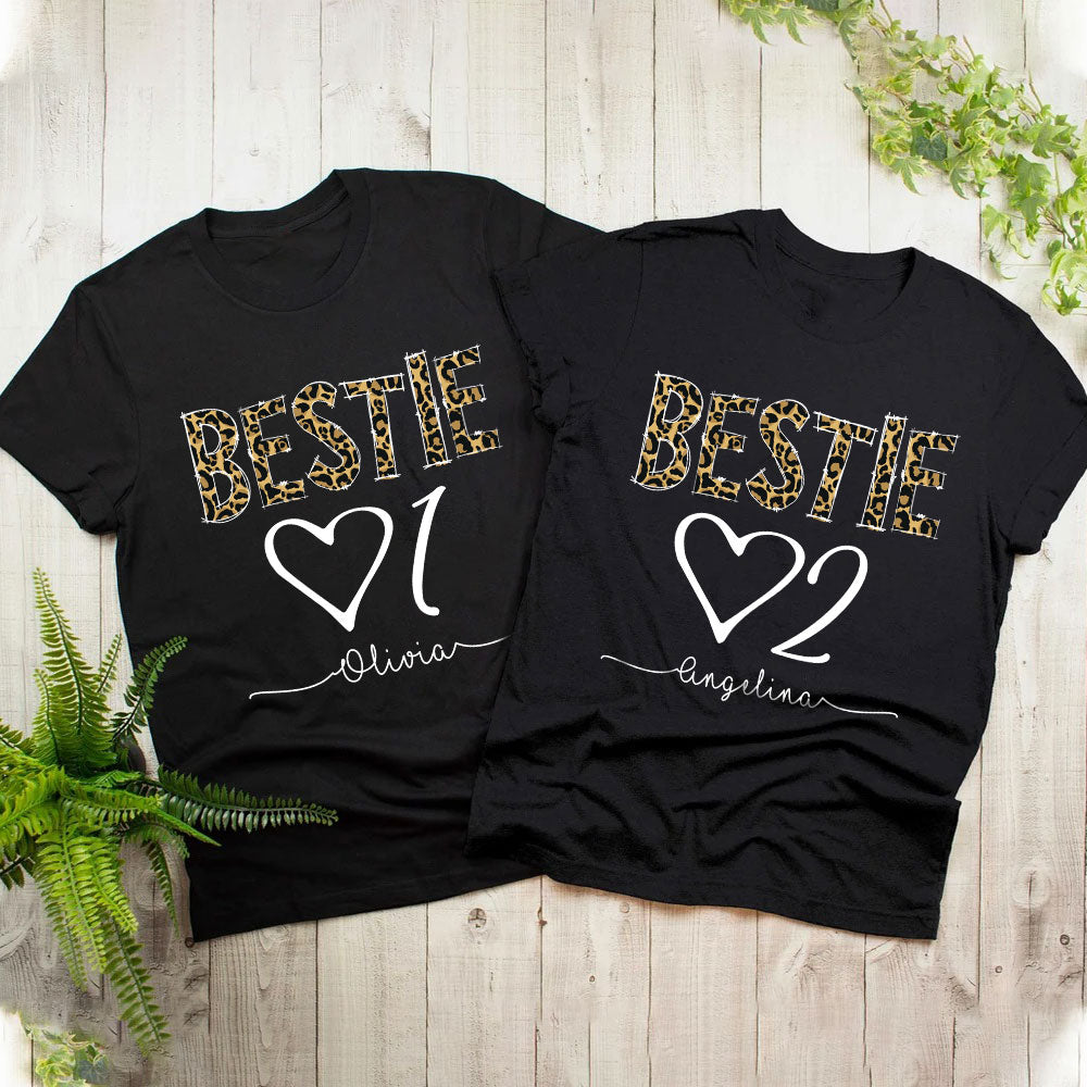 Bestie 01 Best Friend 02 BFF Personalized Matching Shirt