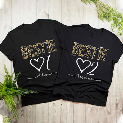 Bestie 01 Best Friend 02 BFF Personalized Matching Shirt