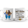 Besties God Made Us Best Friends Funny Personalized Mug