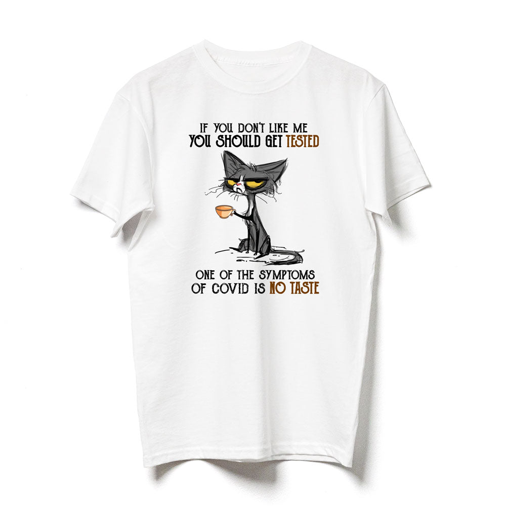 Black Cat No Taste Symptoms Funny Shirt