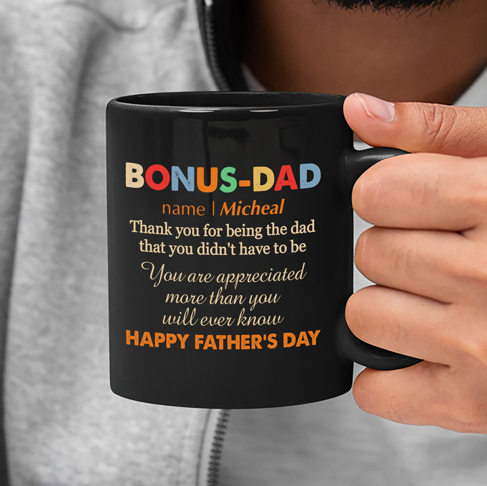 Personalized Mug Gift For Stepdad Happy Father'S Day Step