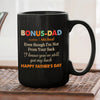 For Step Dad Thank You For Being My Stepdad Personalized Funny Mug