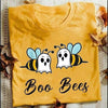 Boo bees halloween yellow t shirt