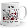 Book Lovers Book Free Reading Makes Thin Funny Mug