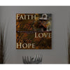 Faith hope love inspirational african american art print