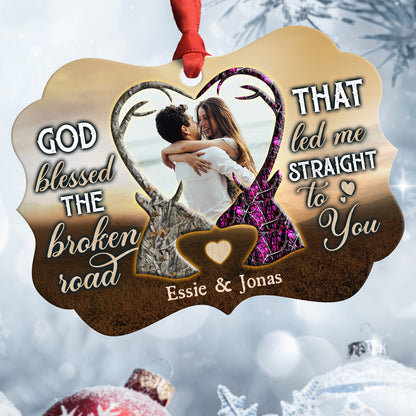 God Blessed Buck And Doe Ornament Personalized Gift For Couple