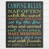 Camping rules print