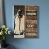 Gift For Couple Stay Together Forever Penguin Anniversary Canvas