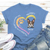 Personalized Gift For Dog Lover Road To Heart Paved With Pawprints Tshirt