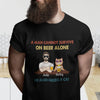 Cat Dad A Man Survive On Beer And Cat Lover Funny Personalized Shirt