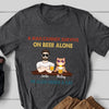 Cat Dad A Man Survive On Beer And Cat Lover Funny Personalized Shirt