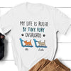 Cat Dad Cat Mom My Life Is Ruled By Funny Cats Personalized Shirt