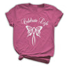 Celebrate life butterfly pink ribbon shirt