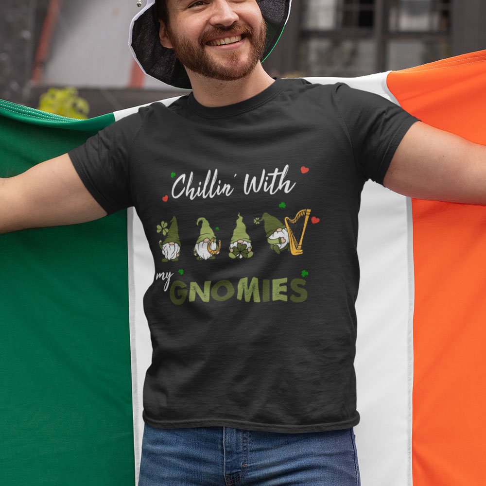 St Patrick's Day Chillin With My Gnomies TShirt