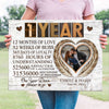 Couple 1 Year Wedding Anniversary Forever To Go Personalized Canvas