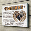 Couple 10 Years Wedding Anniversary Forever To Go Personalized Canvas