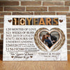 Couple 10 Years Wedding Anniversary Forever To Go Personalized Canvas