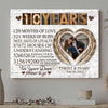 Couple 10 Years Wedding Anniversary Forever To Go Personalized Canvas