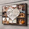 Couple 10th Wedding Anniversary Collage Heart Personalized Canvas