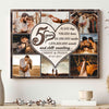 Couple 5th Wedding Anniversary Collage Heart Personalized Canvas