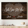 Couple Anniversary Photo Personalized Song Lyrics On Canvas