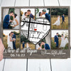 Couple Anniversary Where It All Began Collage Personalized Canvas