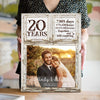 Couple Husband Wife 20th Wedding Anniversary Personalized Canvas