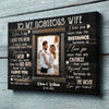 Couple My Gorgeous Wife Wedding Anniversary Personalized Canvas