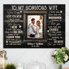 Couple My Gorgeous Wife Wedding Anniversary Personalized Canvas