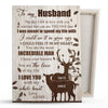 63716-Personalized Deer The Day I Fell In Love With You Canvas Gift For Husband H0