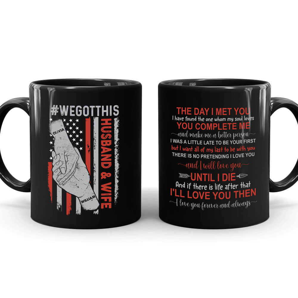 Couple The Day I Met You Husband Wife Anniversary Personalized Mug