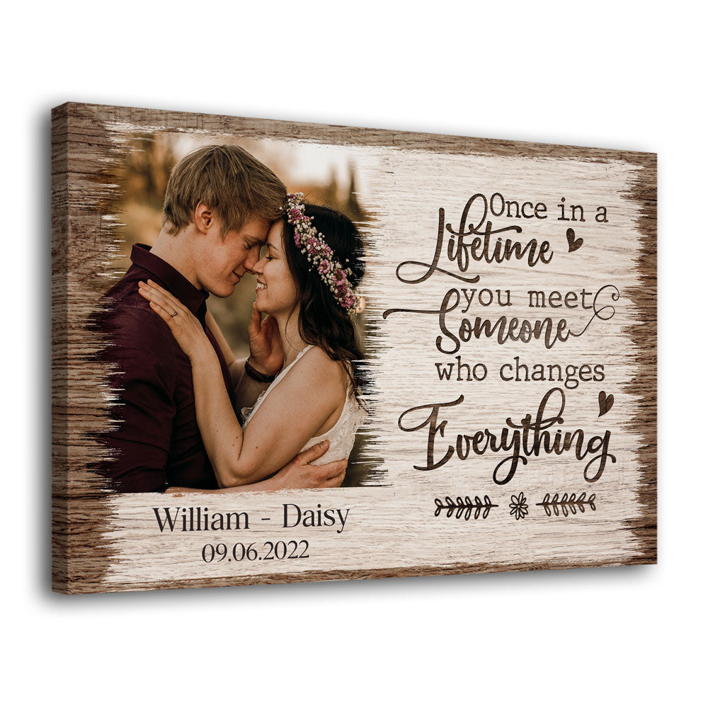 Couple Wedding Marriage Anniversary Lifetime Personalized Canvas - Family Panda