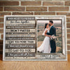 Couple Wife Husband End Life Anniversary Personalized Canvas