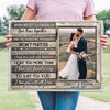 Couple Wife Husband End Life Anniversary Personalized Canvas