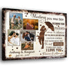 Couple Wife Husband Falling In Love Anniversary Personalized Canvas