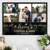 Couple Wife Husband Forever Wedding Anniversary Personalized Canvas