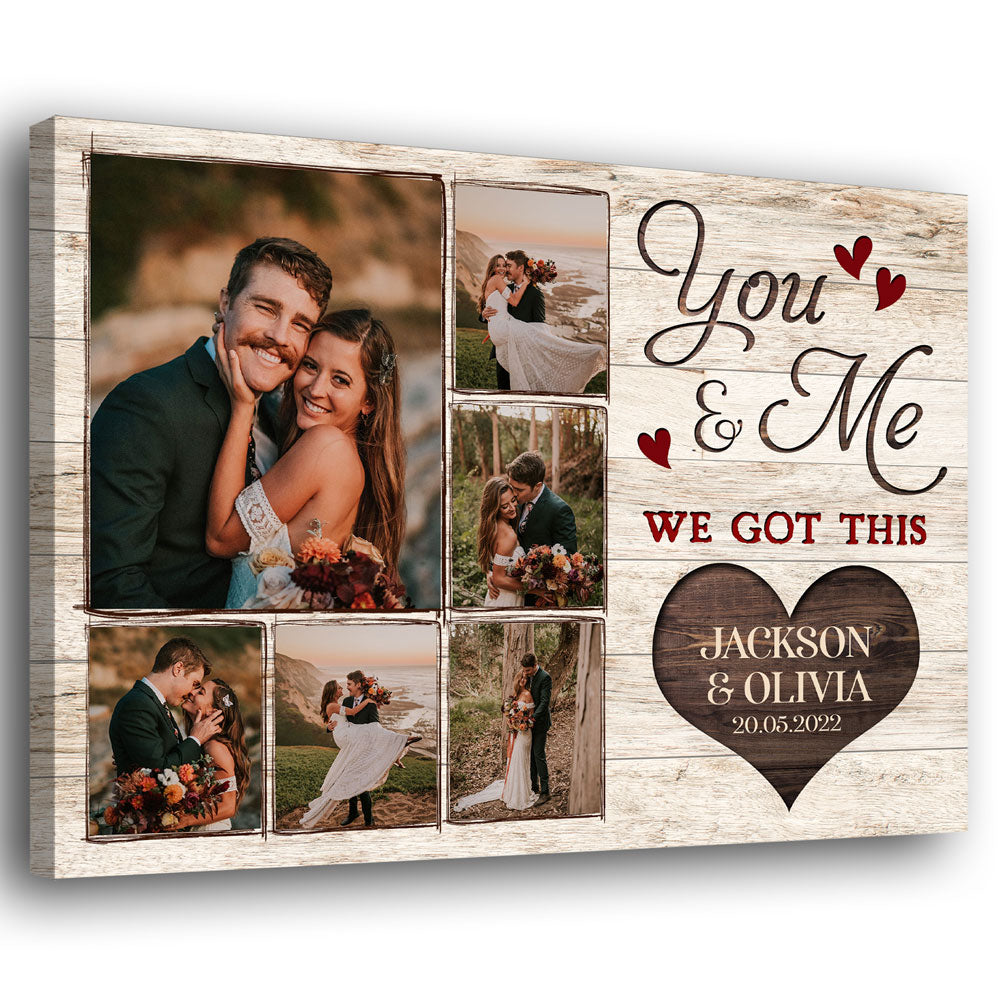 Couple Wife Husband Got This Wedding Anniversary Personalized Canvas