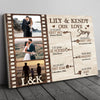 Couple Wife Husband Love Story Anniversary Personalized Canvas