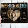 Couple Wife Husband Together Wedding Anniversary Personalized Canvas