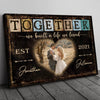 Couple Wife Husband Together Wedding Anniversary Personalized Canvas