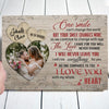 Couple Wife Husband Your Smile Anniversary Personalized Canvas