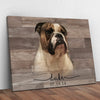 Personalized Dog Memorial Passing Gift Pet Loss Frame Portrait Photo Canvas