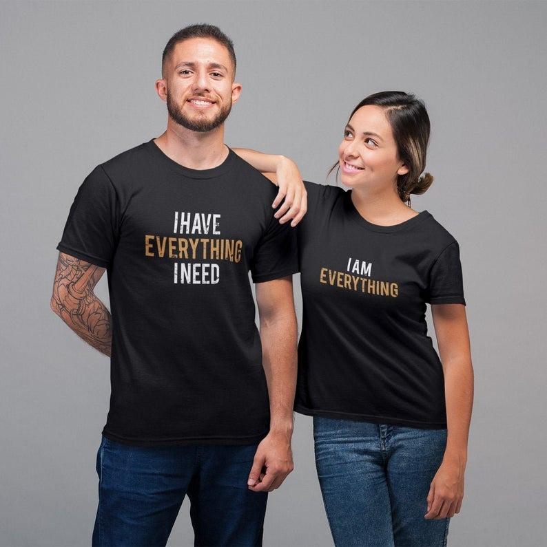 Cute matching husband and wife shirts