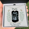 Personalized To Daddy I May Just Be A Bump Photo Dogtag Necklace