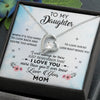 Gift For Daughter From Mom I Will Always Be There Forever Love Necklace Message Card