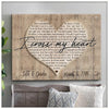Personalized I Cross My Heart First Song First Dance Poster Gift For Her For Him