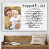 Personalized Gift For Stepdad Definition Custom Image Photo Canvas